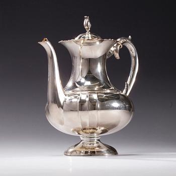 KAFFESERVIS, 3 delar, silver, Kultakeskus, Tavastehus 1969. Totalvikt ca 739 g.