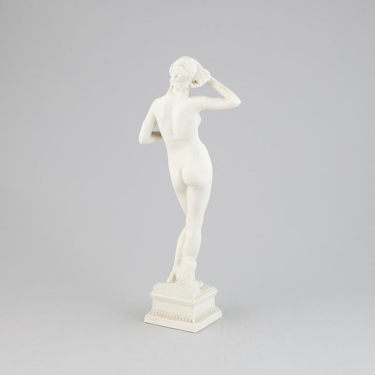 Per Hasselberg, after, sculpture, parian. Stamp signed.