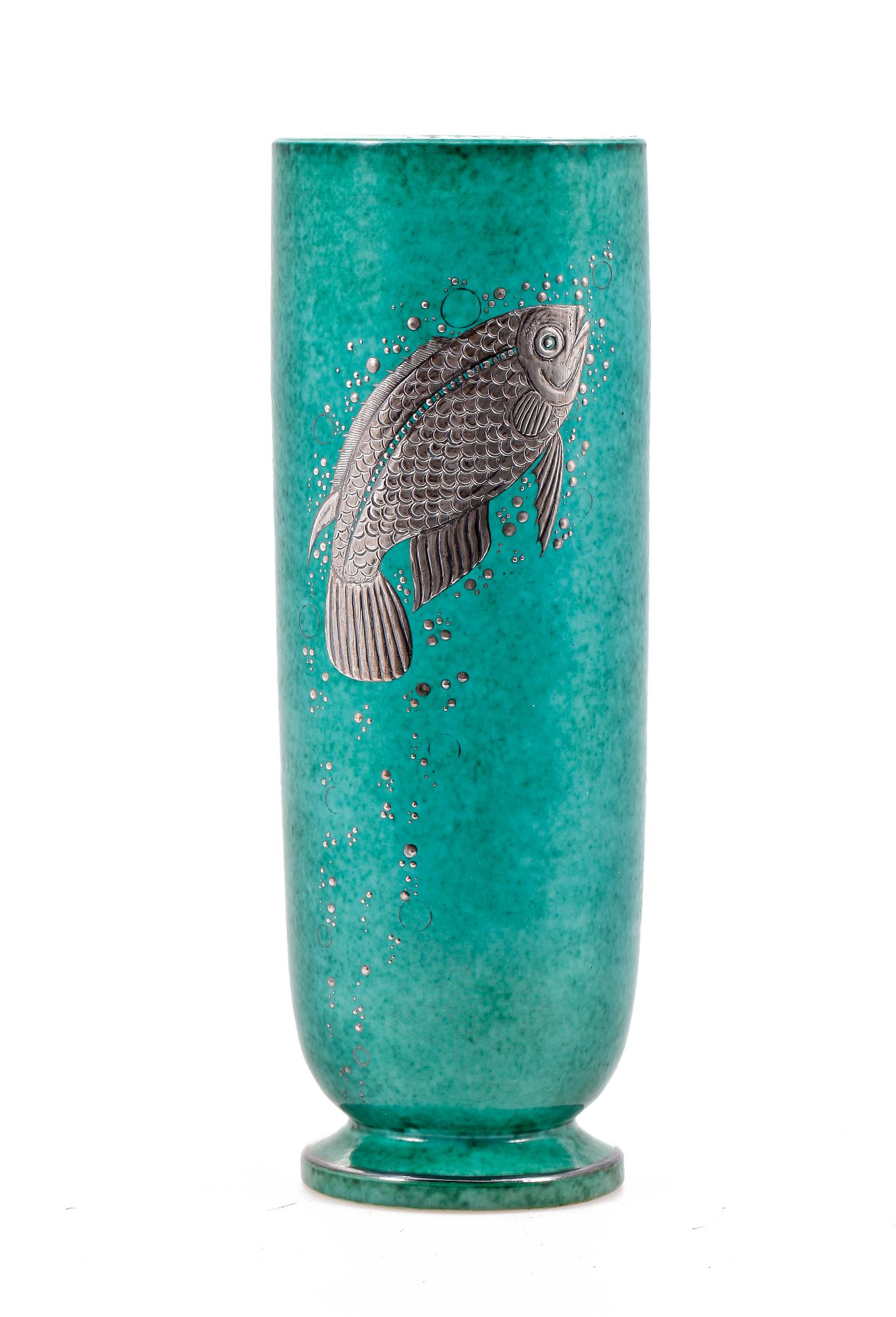 VAS, stengods, "Argenta", Wilhelm Kåge, Gustavsberg.