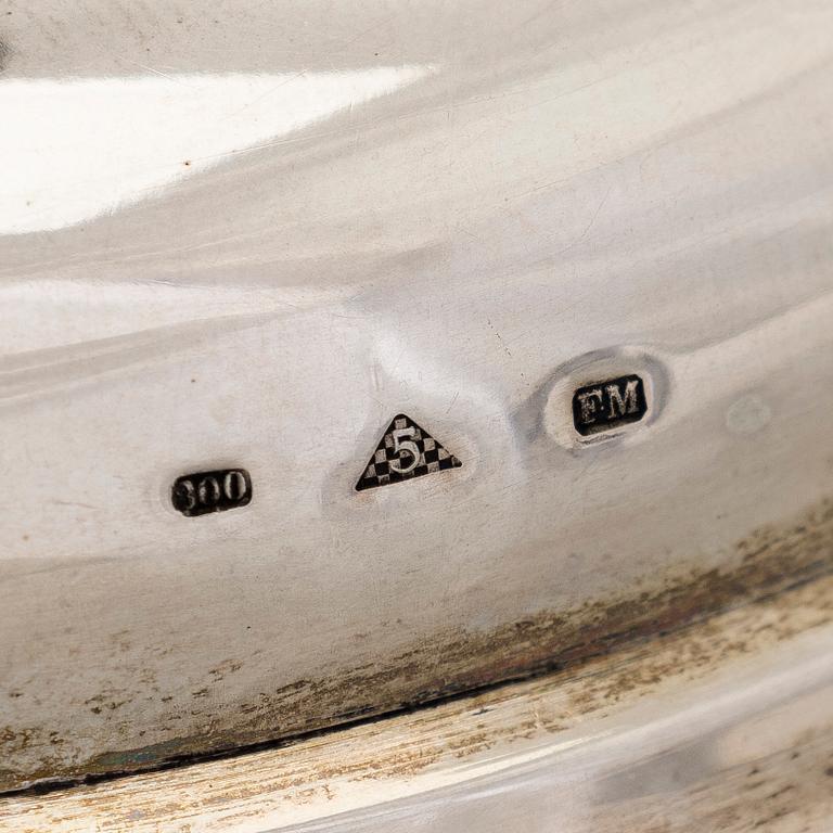 Two silver candelabra, Czechoslovakia, 1942-62.