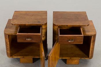 A PAIR OF NIGHT STAND MID 20TH CENTURY.