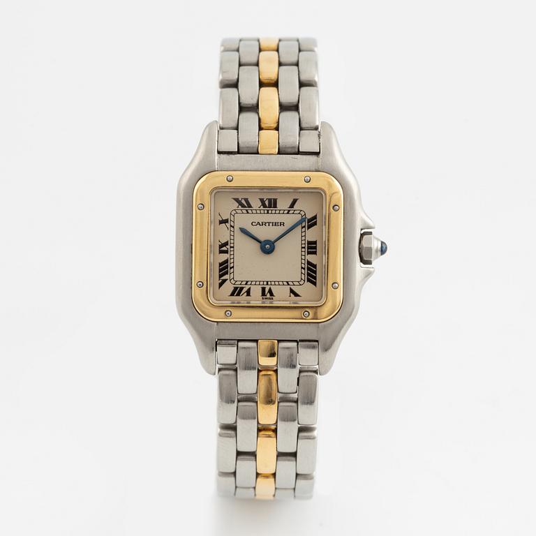 Cartier, Panthère, wristwatch, 21,5 x 21,5 (29,5) mm.