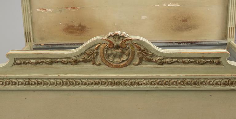 A late 18th century Gustavian bed.