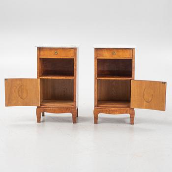 Sängbord, ett par, 1900-talets början.