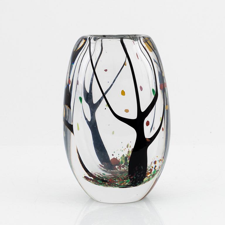 Vicke Lindstrand, an 'Autumn' (Höst) glass vase, Kosta glassworks, Sweden, 1950's-60's.