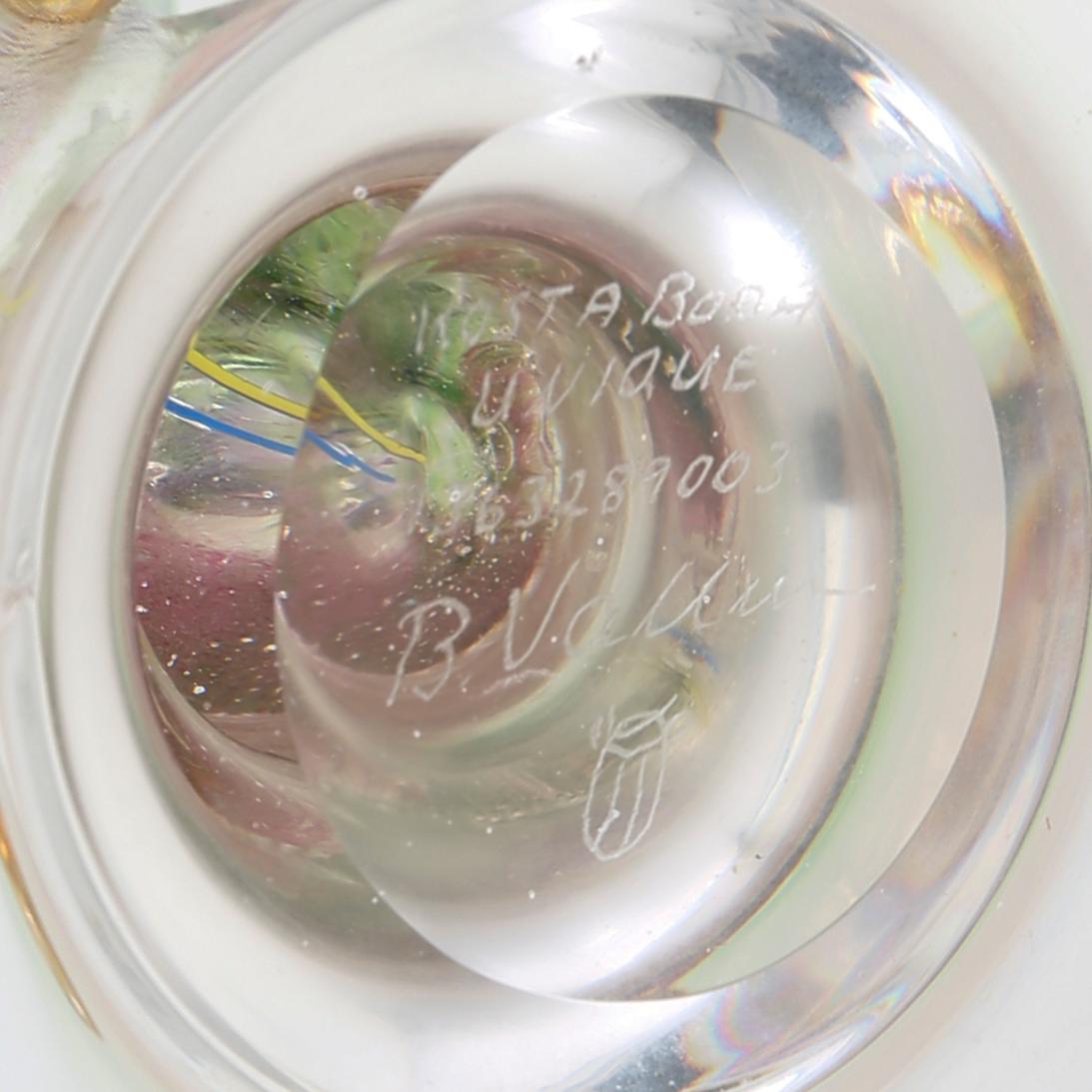 Bertil Vallien, skål på fot signerad Unique.