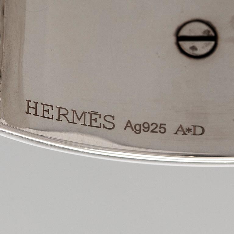 Hermès, a sterling silver 'Collier de Chien' bracelet.
