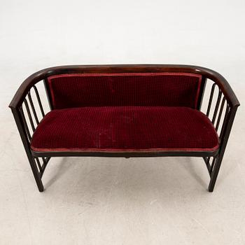 Sofa set attributed to Josef Hoffmann, early 20th century.