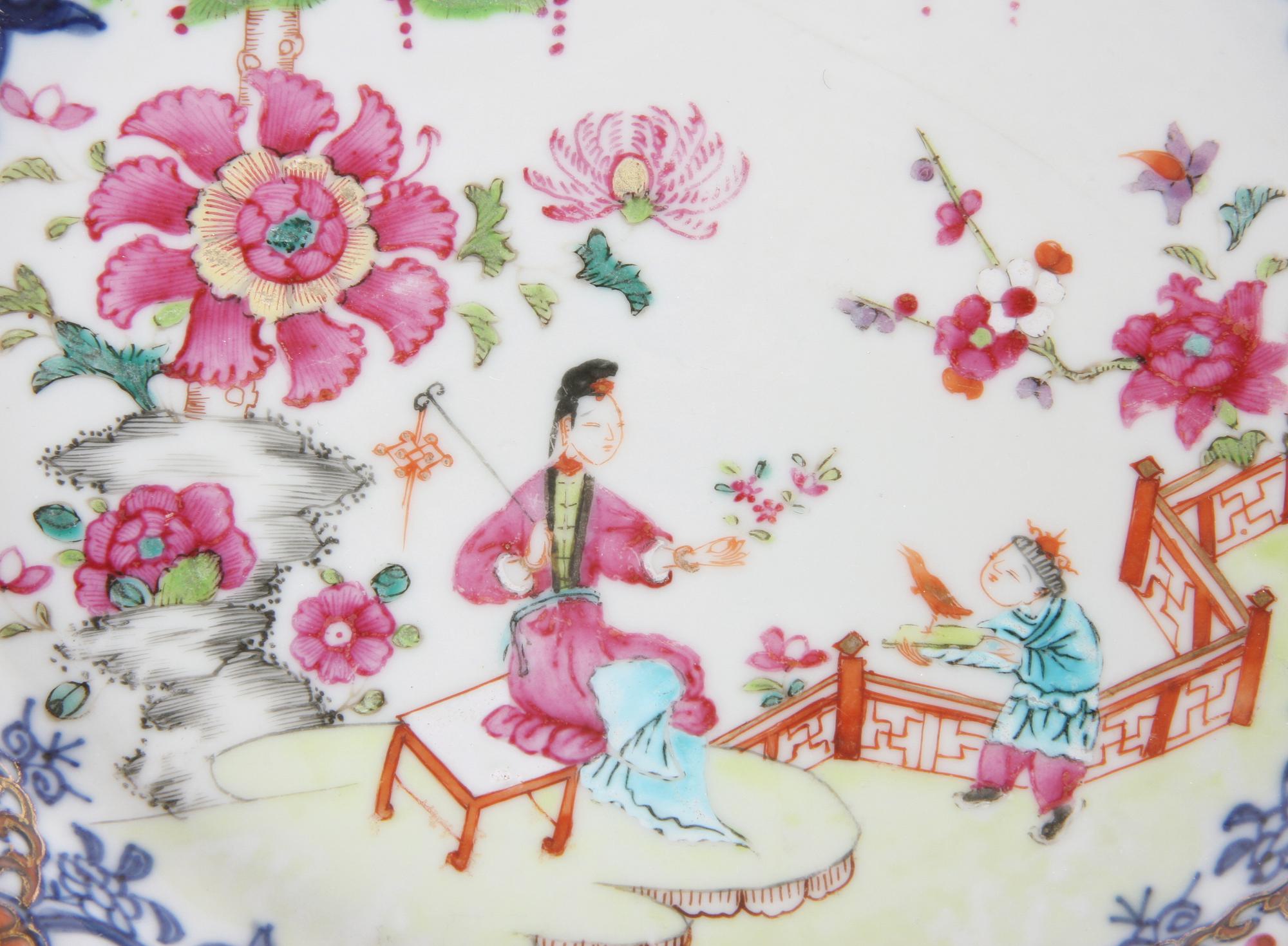 TALLRIKAR, 1+1, porslin, Kina 1700-tal.