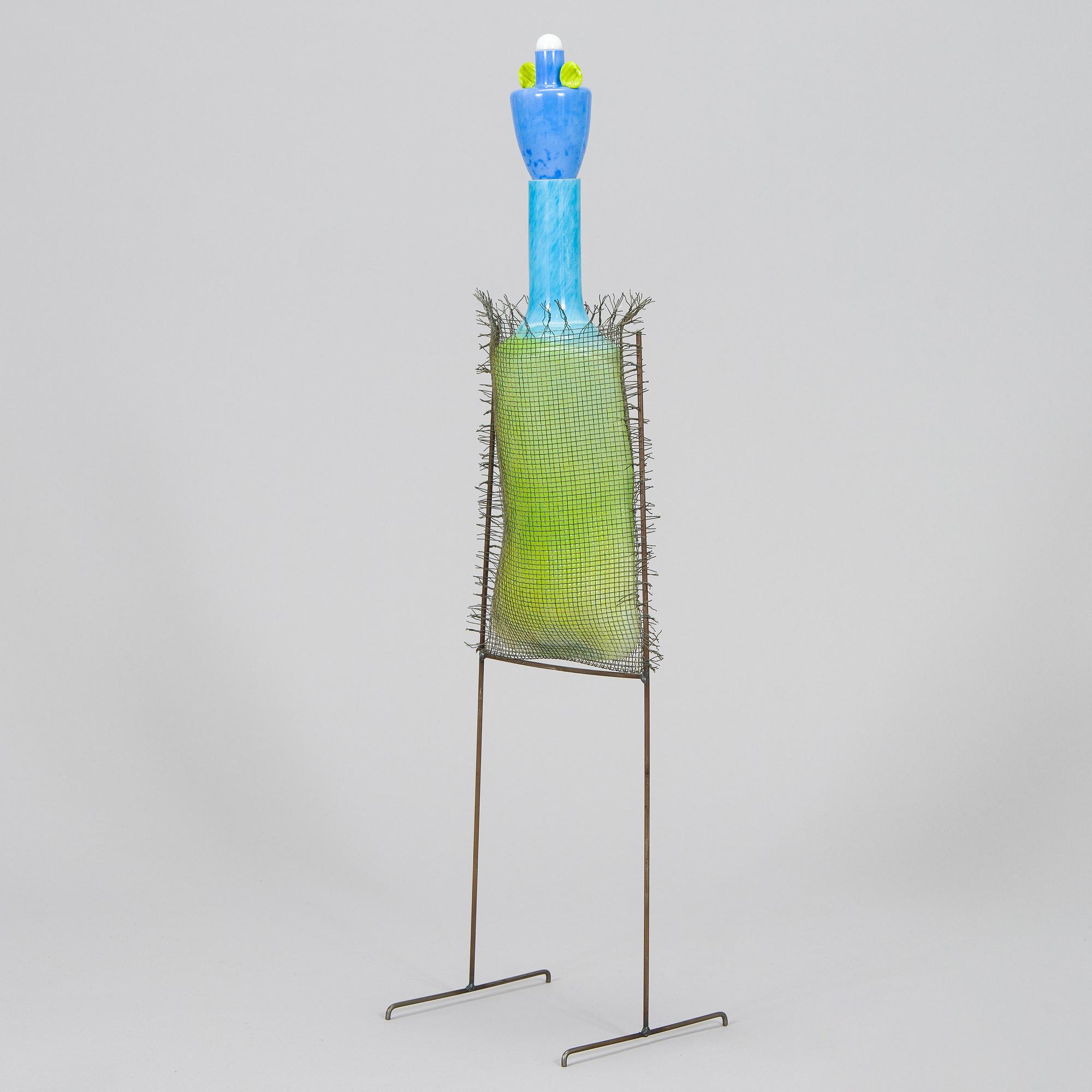 Markku Salo, a glass sculpture, signed Markku Salo Nuutajärvi Notsjö 1991.