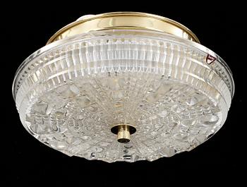 TAKLAMPOR, ett par. Carl Fagerlund, Orrefors.