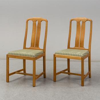 CARL MALMSTEN, matsalsgrupp 7 delar, "Ambassadör", Åfors Möbelfabrik.