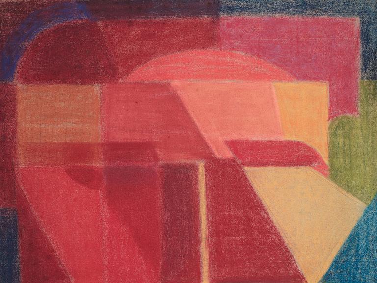 CO Hultén, pastell på papper och utförd 1937.