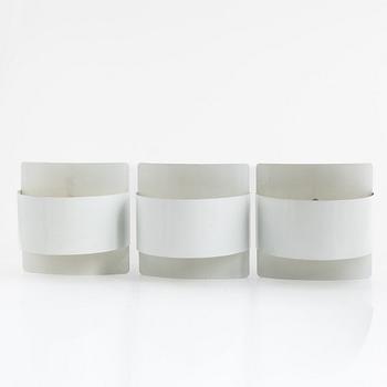 Peter Celsing, a set of three 'Band' wall lights, Falkenbergs belysning.