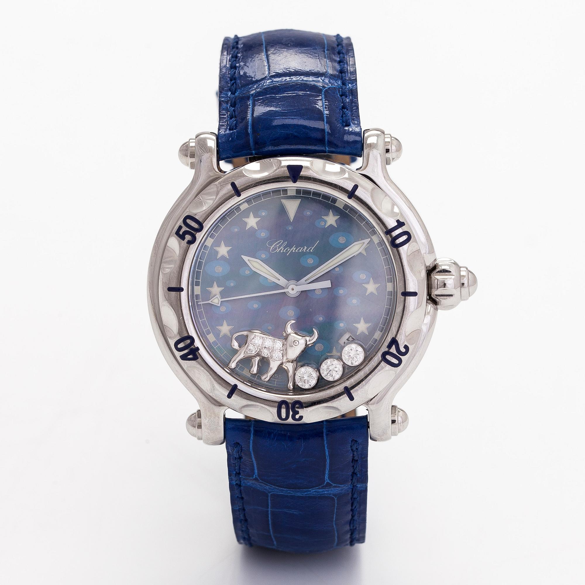 Chopard, Happy Sport, Zodiac, wristwatch, 38 mm.