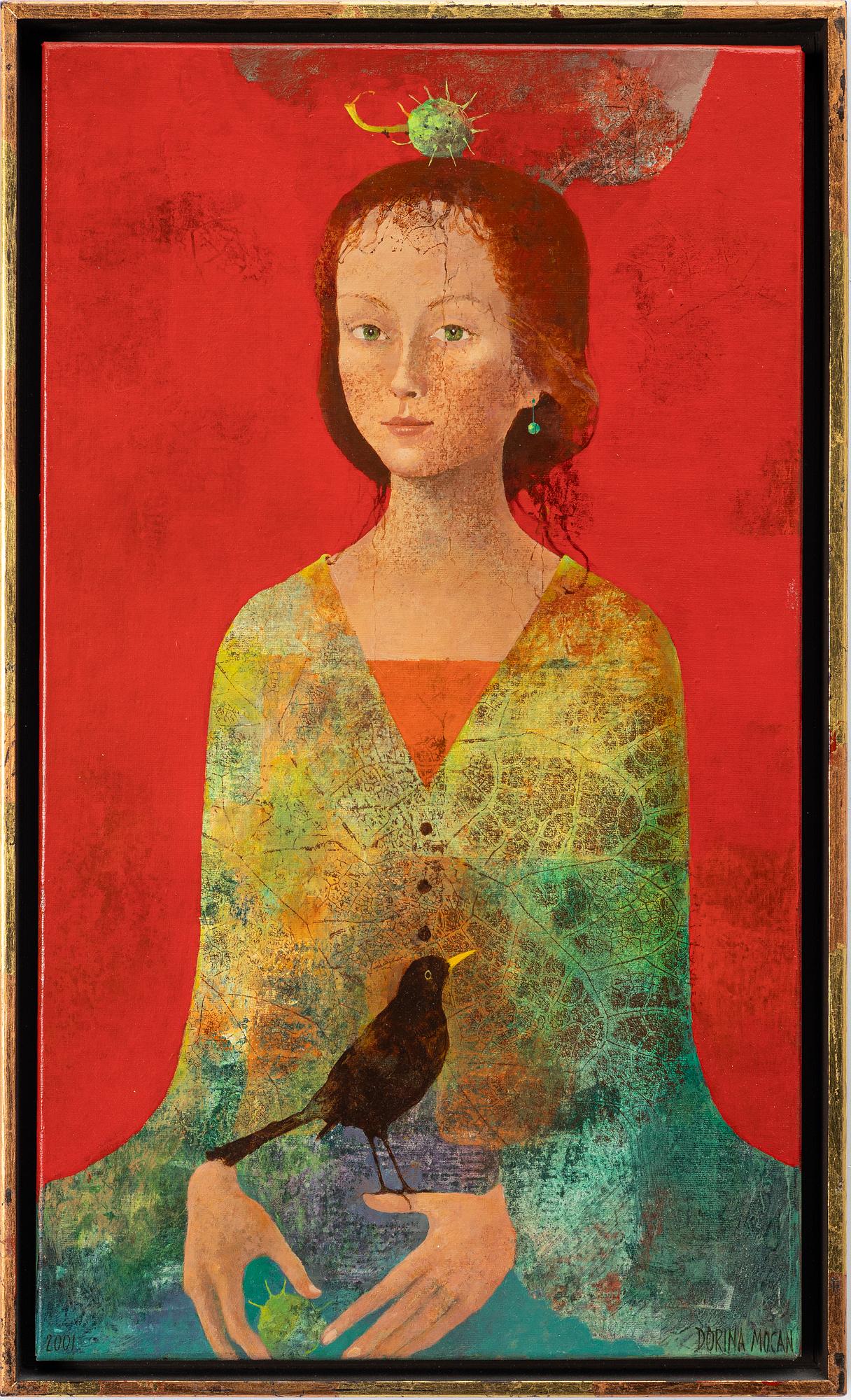 Dorina Mocan, Woman with Blackbird.