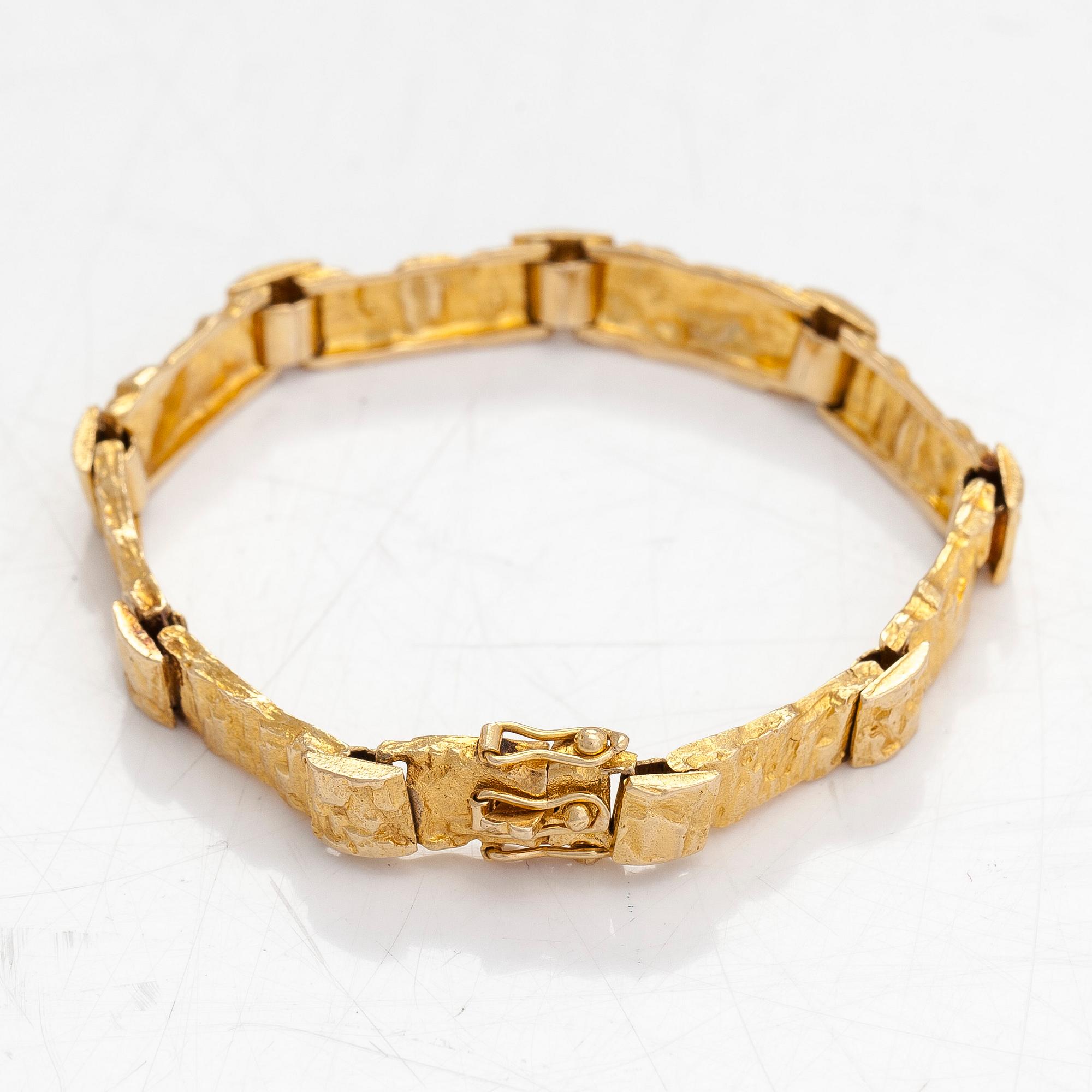 Björn Weckström, armband, "Jotos", 18K guld. Lapponia. Svensk import stämpel.