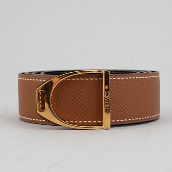 Hermès, a leather belt, 1995. size 85.