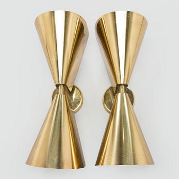 Paavo Tynell, a pair of  mid-20th century  wall lights for Taito. Made to order.