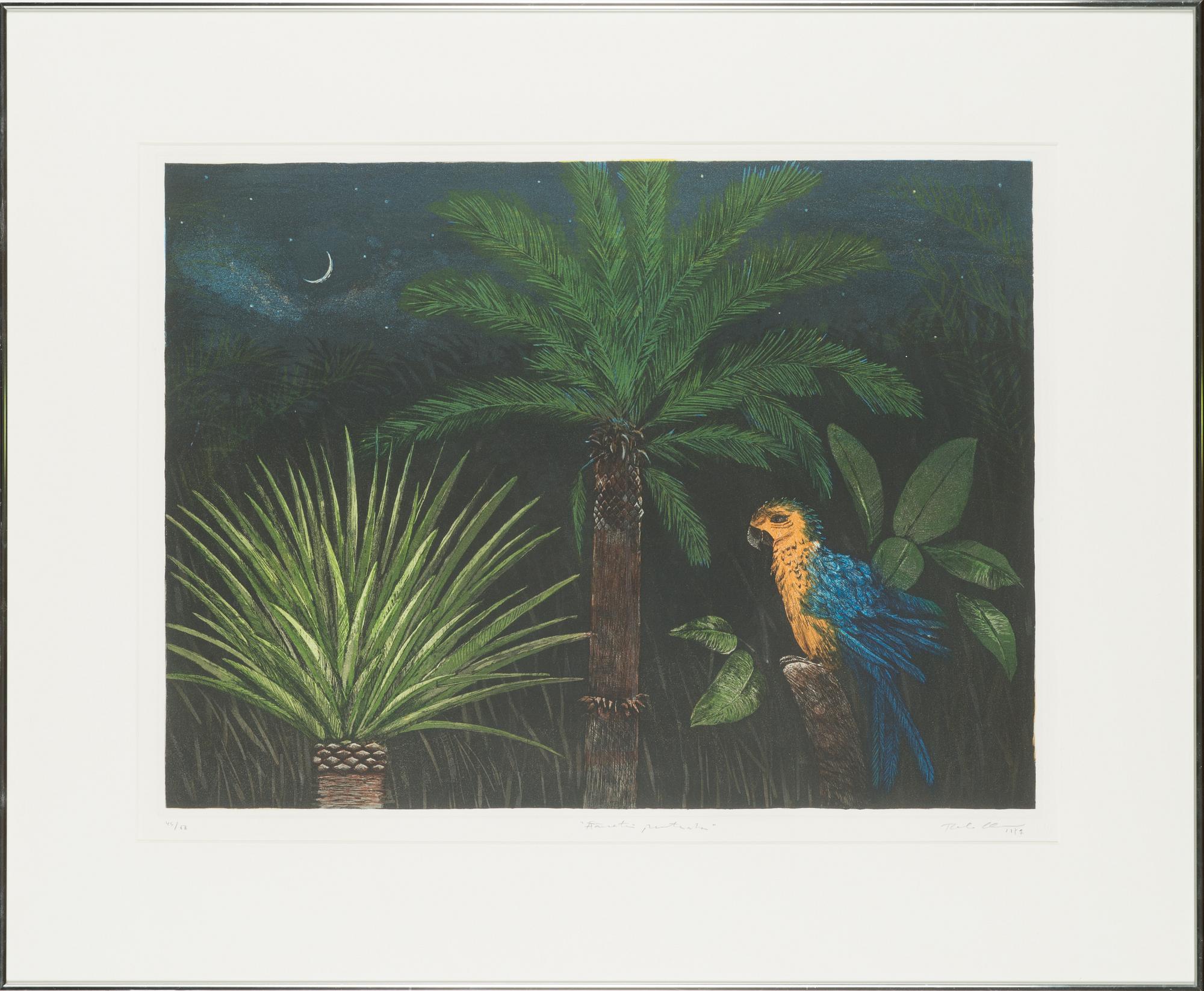 Tuula Lehtinen, etsaus, signeerattu ja päivätty 1987, numeroitu 46/50.