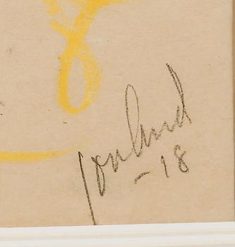 JOHN JON-AND, pastell, signerad och daterad -18.
