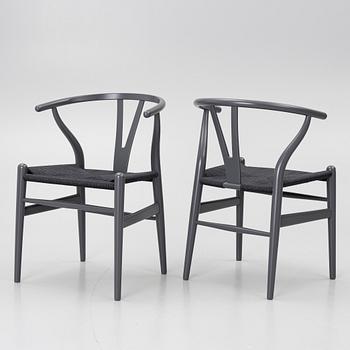 Hans J. Wegner, Chairs, 4, model CH 24 “Y Chair”, Carl Hansen & Søn, Denmark.