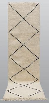 A runner, Morocco, ca 318 x 93 cm.