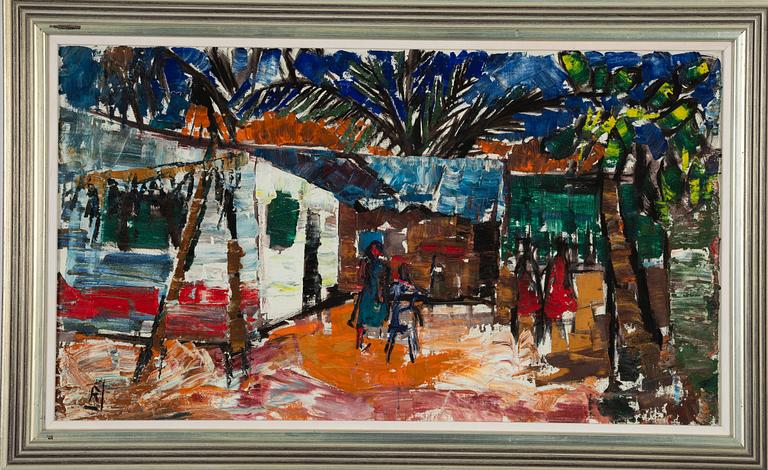 Ragnar Johansson, Market Scene.