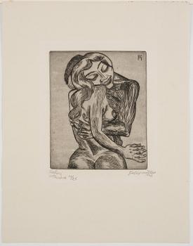 Conrad Felixmüller, "Gelibte frau".