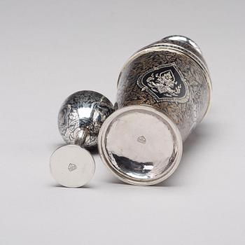 COCKTAILSET, åtta delar, silver. Thailand.