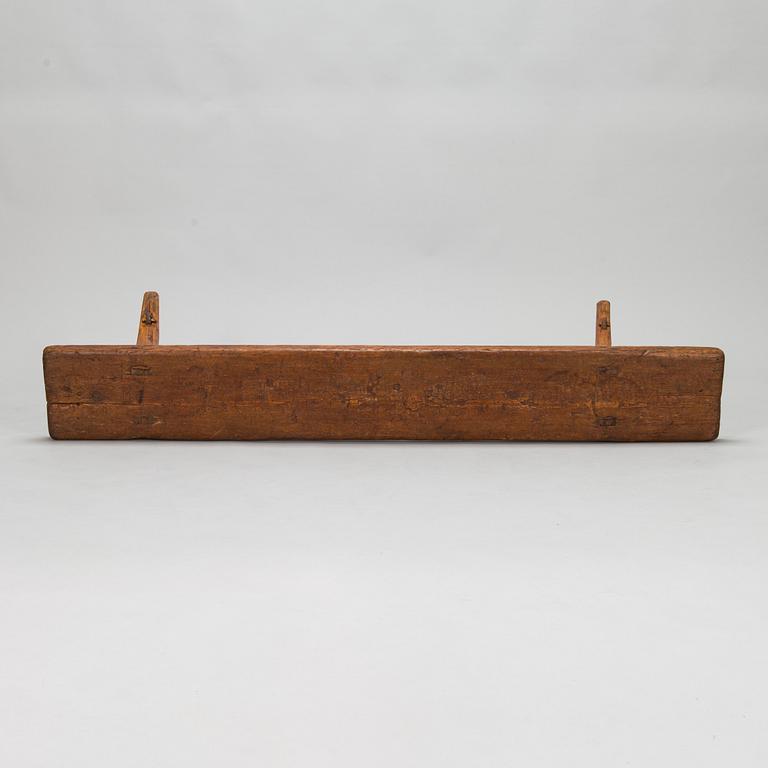 A 19th-century Finnish folk art bench.