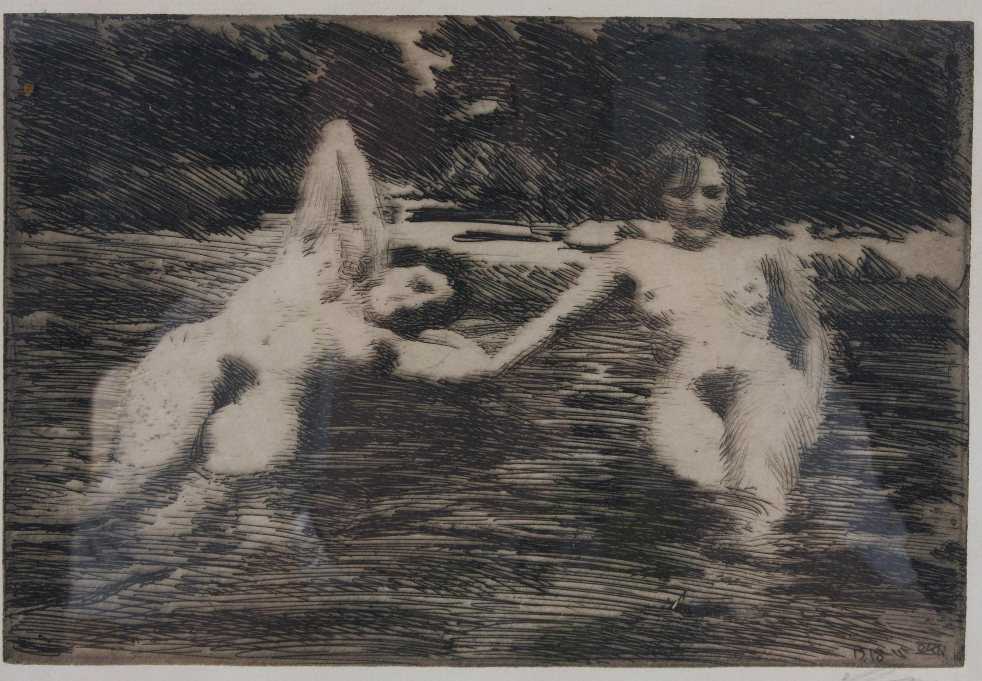 ANDERS ZORN, etsning, sign.