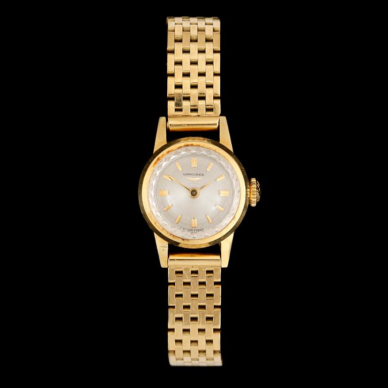 ARMBANDSUR, dam, Longines, 18k guld. Vikt 32g.