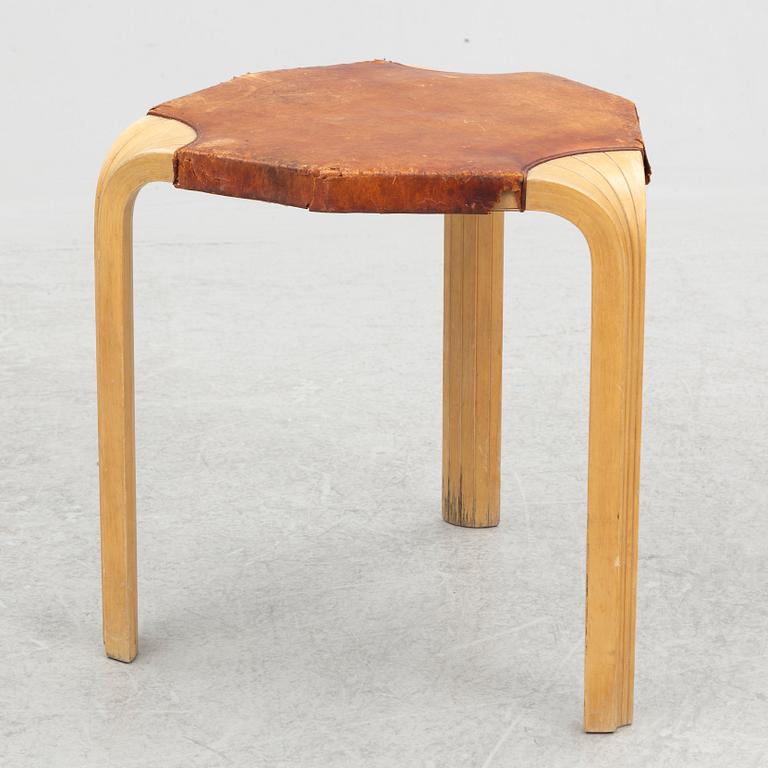 Alvar Aalto, a model X602 stool, Artek, 1960's.