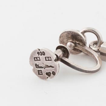WIWEN NILSSON, Lund, 1954, a pair of earrings.