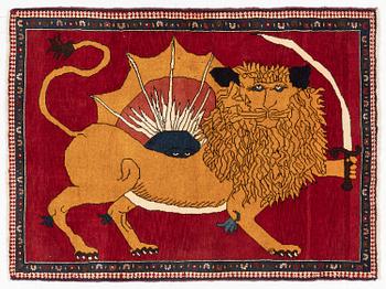 A Qashqai/Shiraz rug, c. 147 x 111 cm.