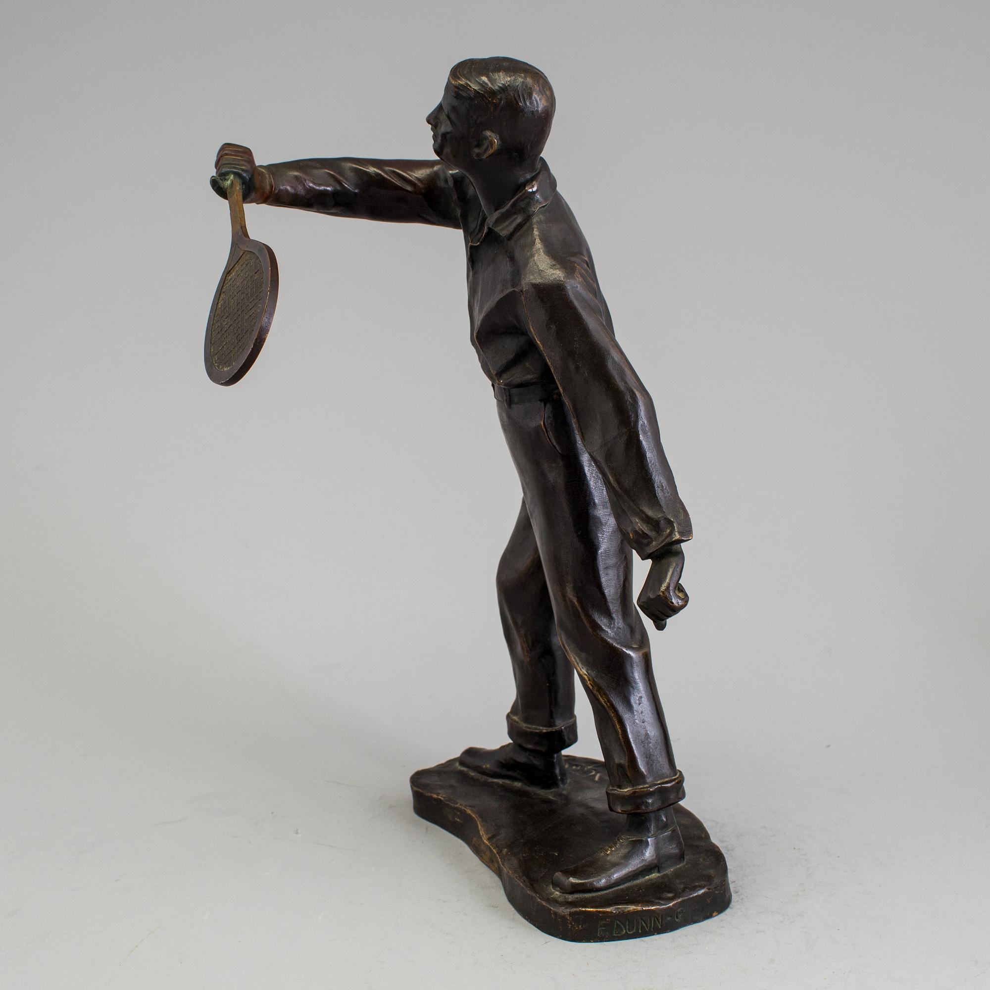 VITTORIO GÜTTNER, a bronze sculpture. Signed. Foundry marks F Dunn Co.