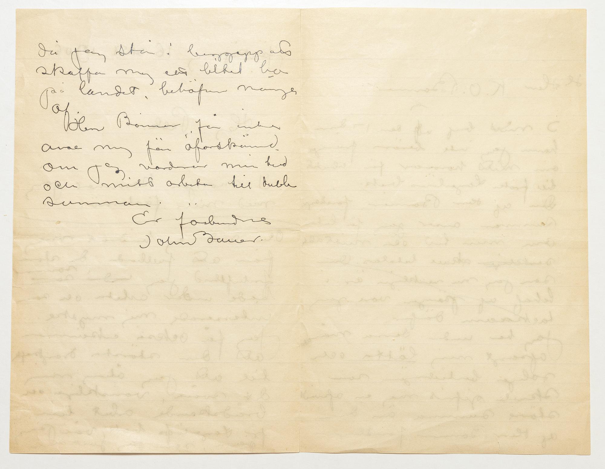 John Bauer, Tre brev mellan John Bauer och Bonniers om illustrationerna till Nils Holgersson.