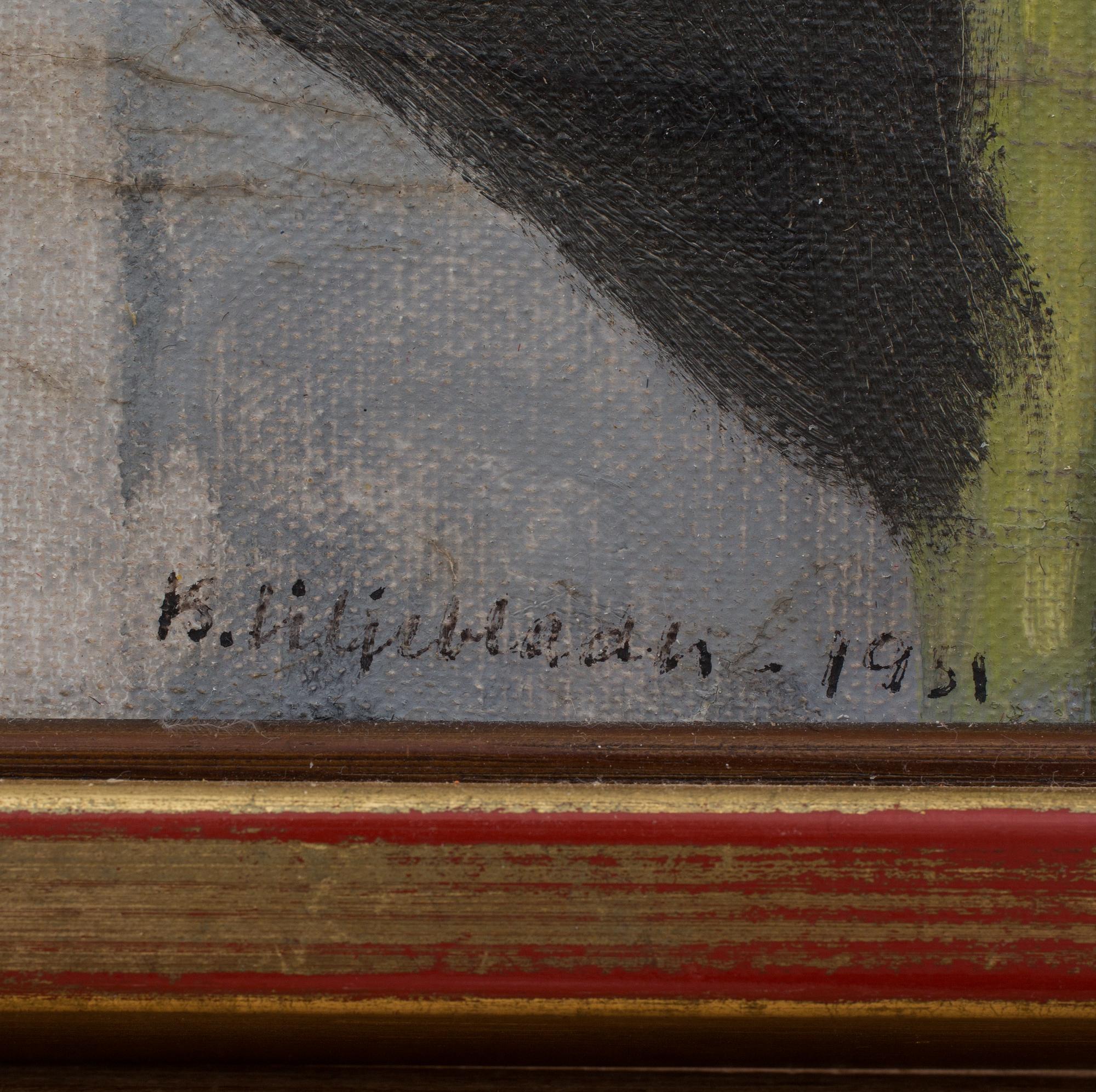 BIRGITTA LILJEBLADH, olja på pannå, sign o dat 1951.