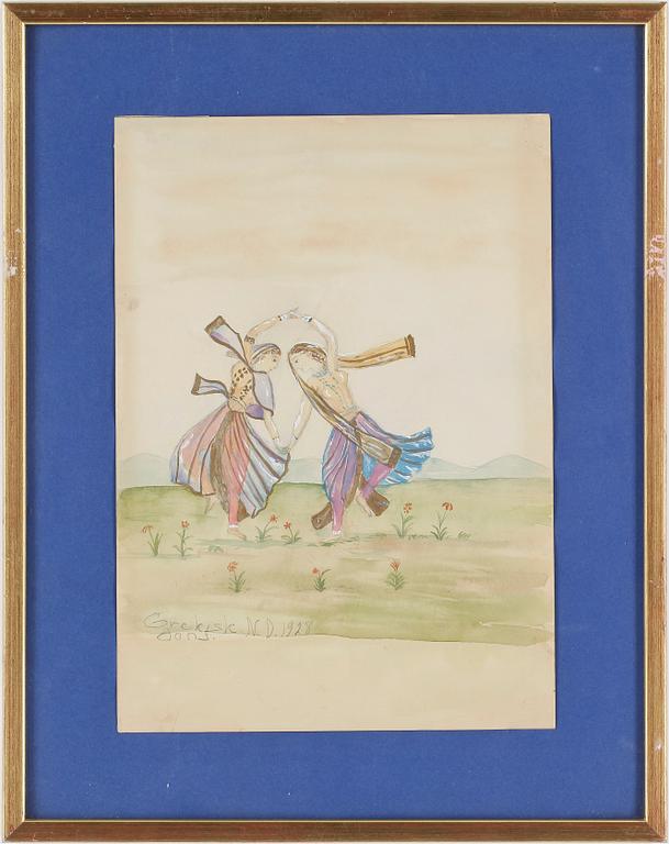 NILS VON DARDEL, Akvarell, signerad och daterad 1928.