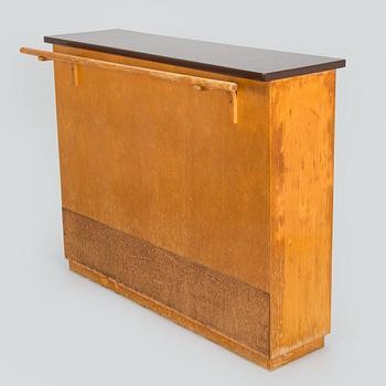 Baaritiski / tarjoilupöytä, Artekin piirustuskonttori, O.Y Huonekalu-ja Rakennustyötehdas A.B. 1950-luvun alku.