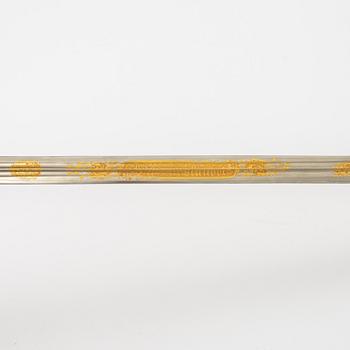 A Swedish sword with scabbard, model 1859, for an officer.