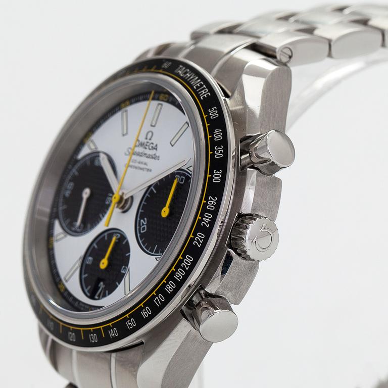 Omega, Speedmaster, Racing, "Panda", 100 m, kronograf, armbandsur, 40 mm.