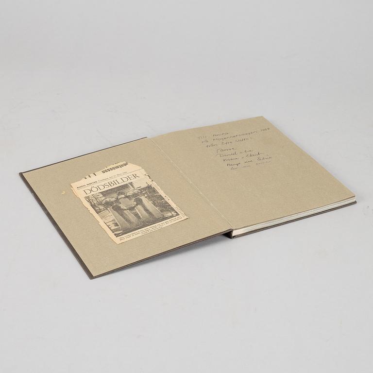 Bok, "Poste Restante", Christer Strömholm, PA Norstedt & Söners Förlag Stockholm 1967, signerad Christer Strömholm.