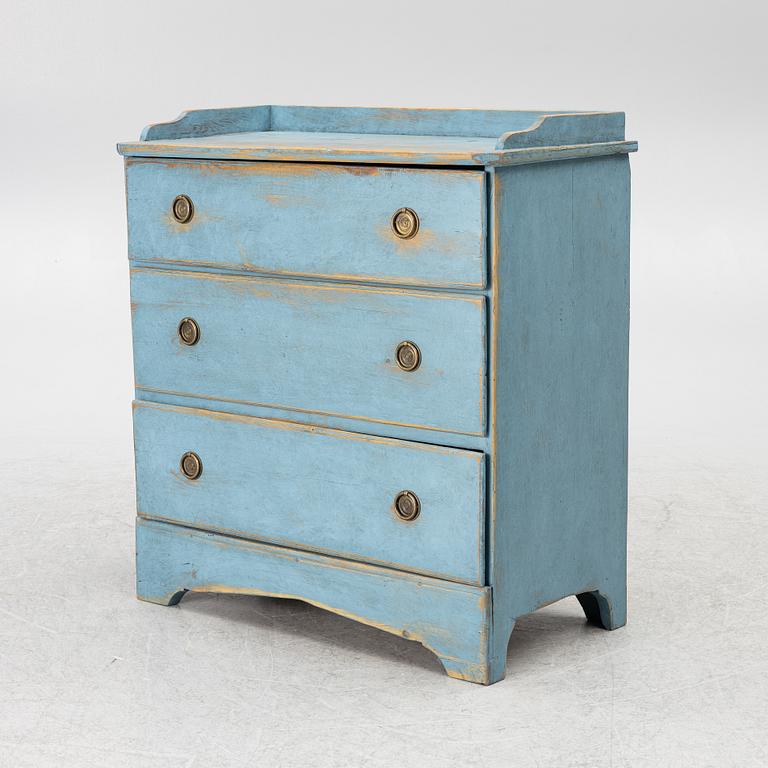 A 19th century chest of drawers.