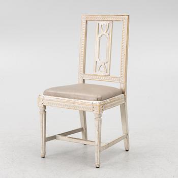 A Gustavian chair, late 18th Century.