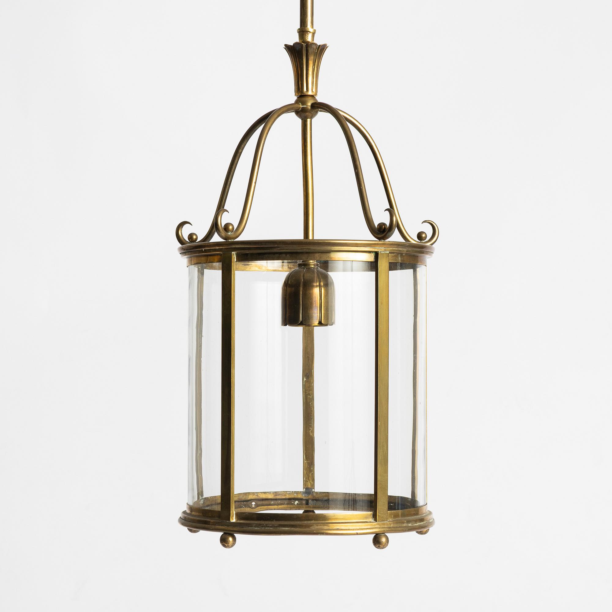 Harald Notini, a ceiling lamp model 6051, Arvid Böhlmarks Lampfabrik, Stockholm, 1920s-30s.