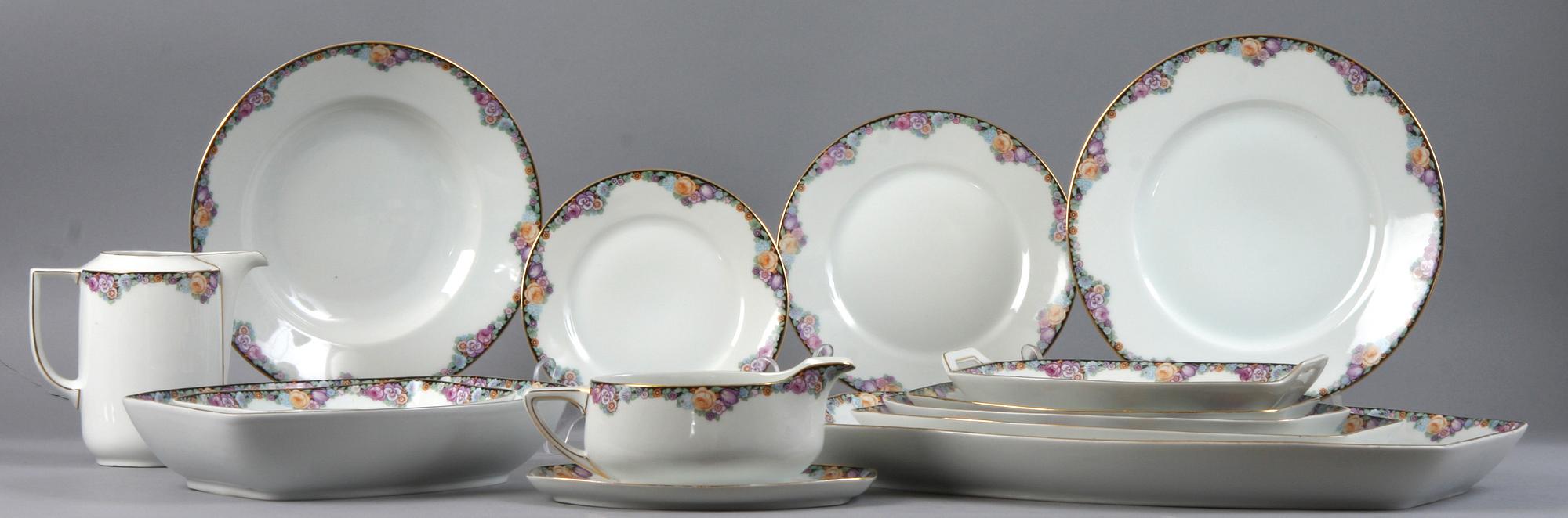 SERVISDELAR, 100 st, porslin, Bavaria, 1900-talets mitt.