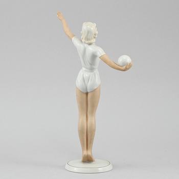 FIGURIN, porslin, art deco, Schaubach Kunst, Tyskland, 1930-tal.