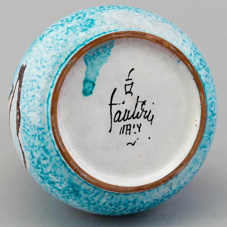 MARCELLO FANTONI, a 1950's ceramic vase, Italy.